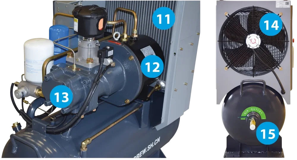 Konstrukce stroje SCR-PM2 – body 11 až 15
