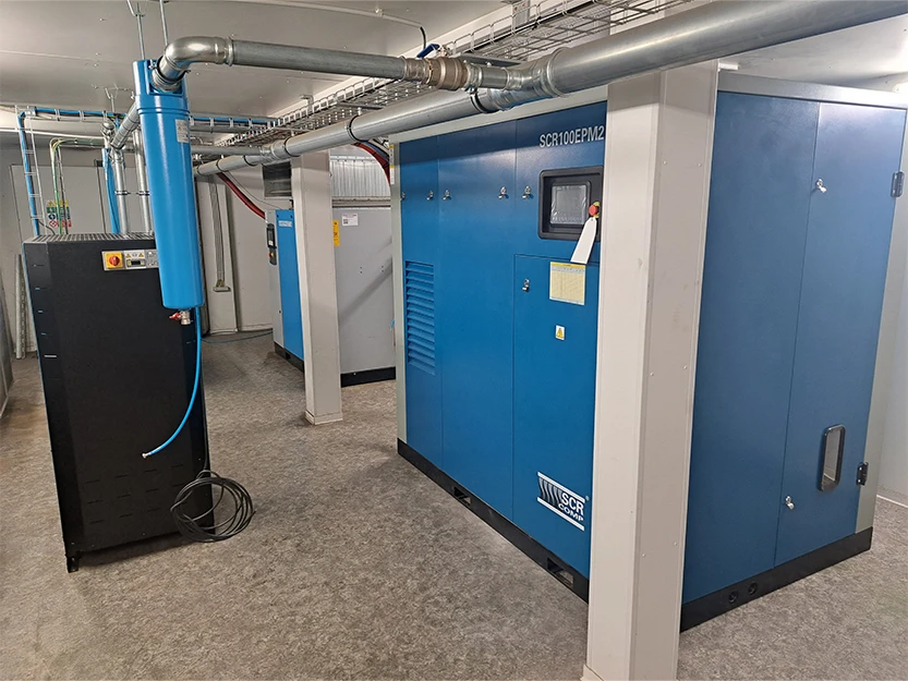 Ukázky instalací šroubových kompresorů SCR-EPM2