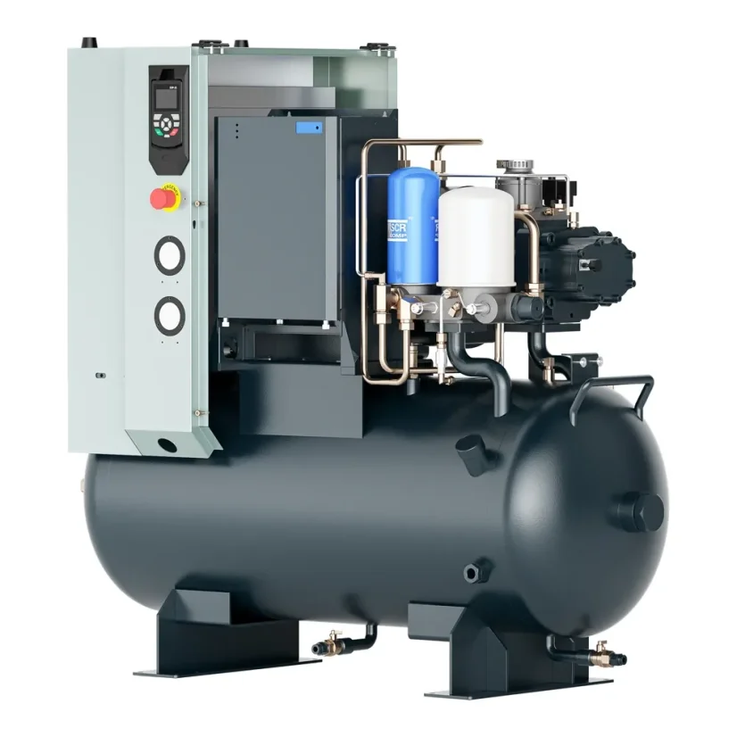 Šroubový kompresor PM2, příkon 15 kW, tlak 10 bar, vzdušník 130 litrů