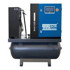Šroubový kompresor APM Mini, příkon 5,8 kW, tlak 10 bar, sestava FF, vzdušník 200 litrů
