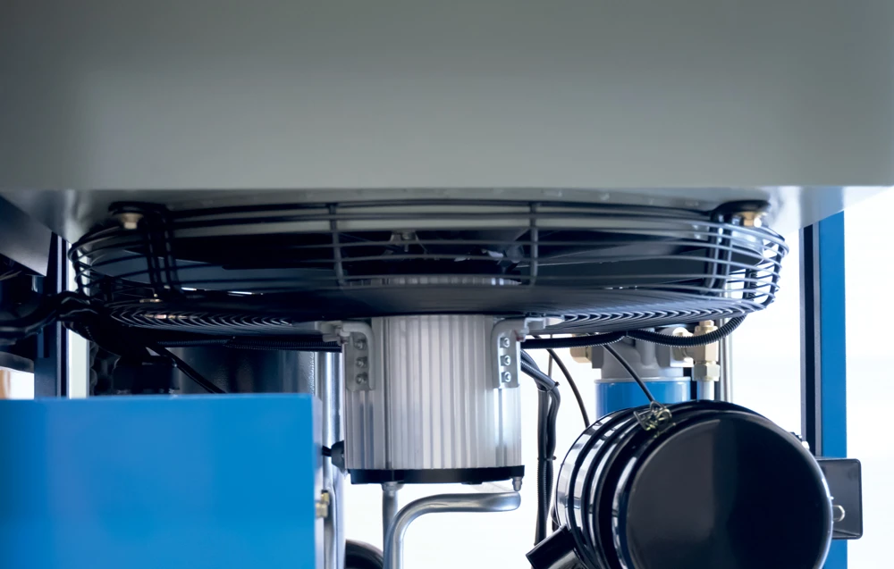 Ventilátor s regulací otáček u kompresorů SCR